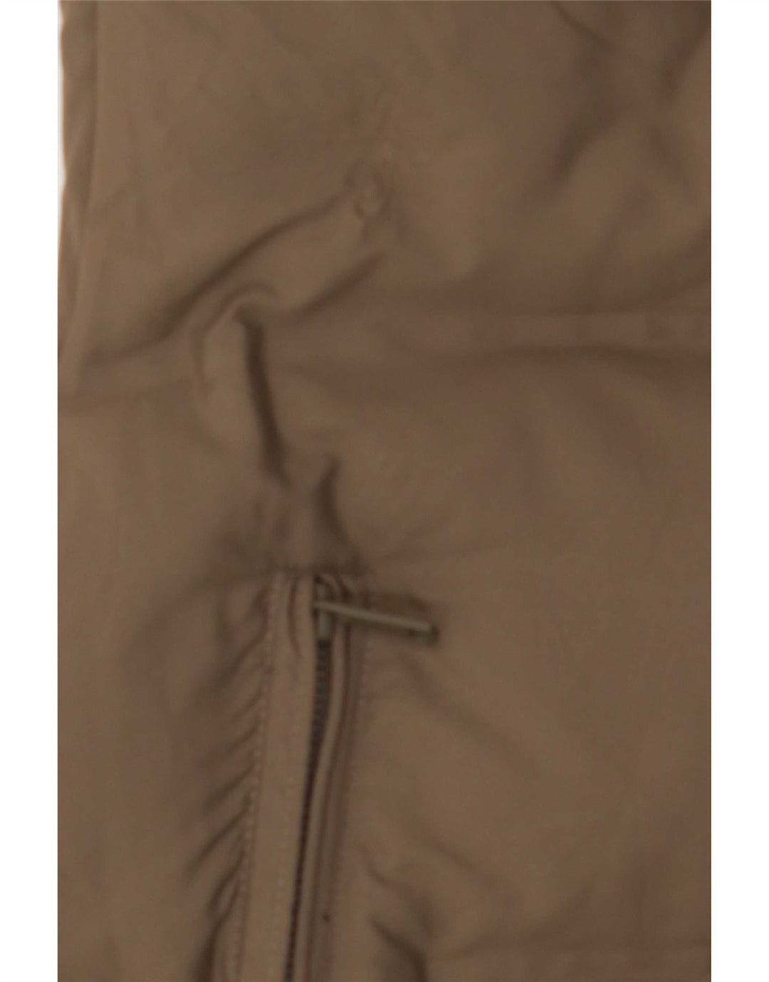 Женский утепленный жилет Zara UK 14, средний цвет хаки, полиэстер