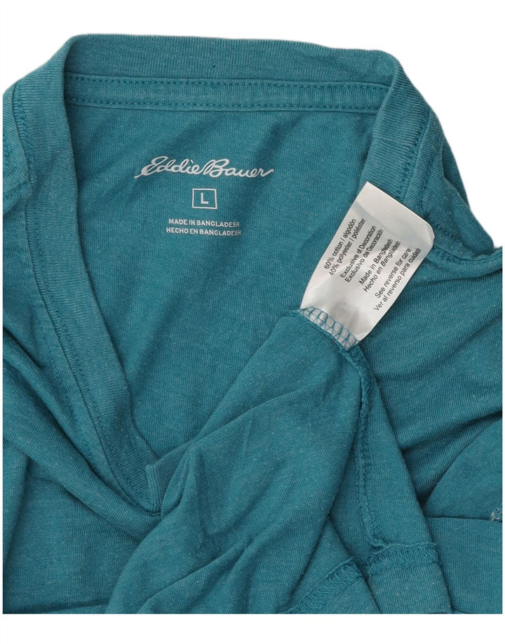 Мужская футболка EDDIE BAUER, большой синий хлопок
