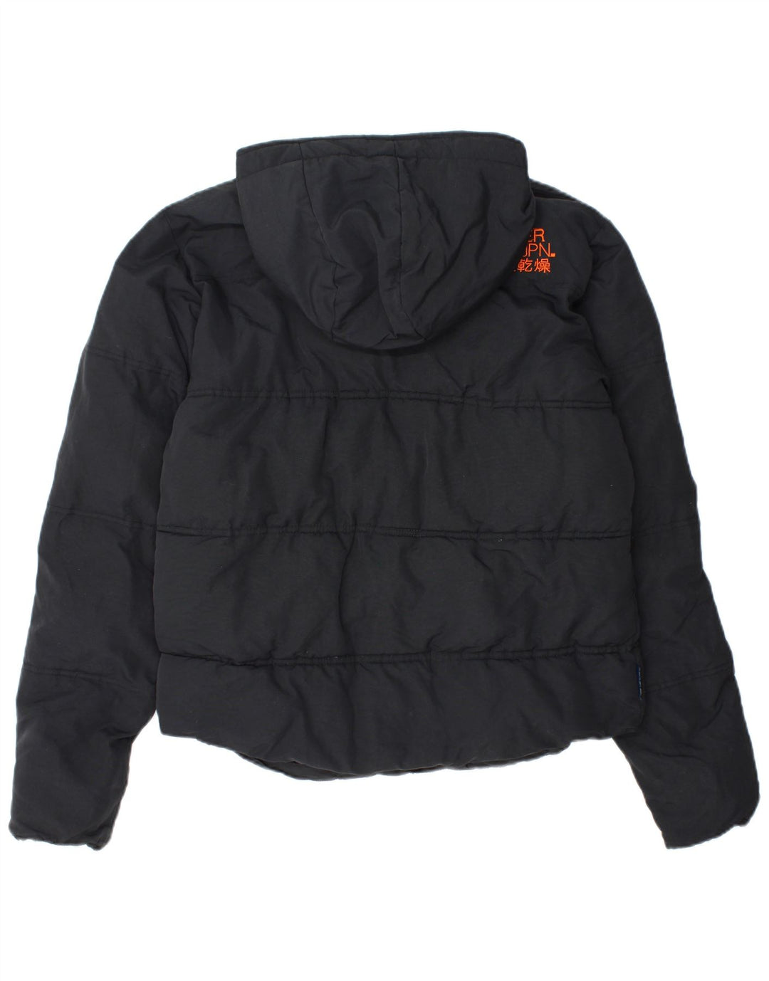 Мужская утепленная куртка с капюшоном Superdry UK 40, большой темно-синий нейлон