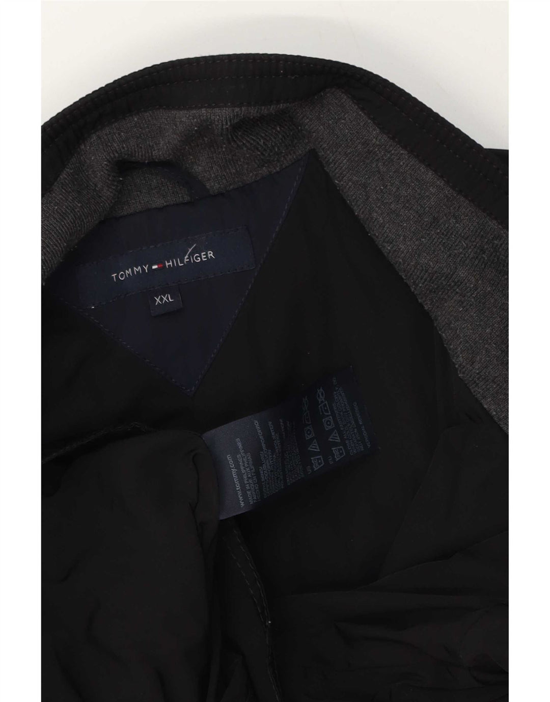 Мужская куртка Tommy Hilfiger UK 44 2XL, черный полиэстер