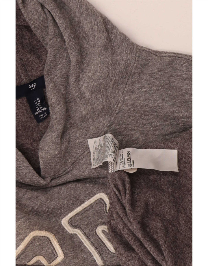 Женский джемпер с капюшоном Gap UK 18 XL, серый полиэстер