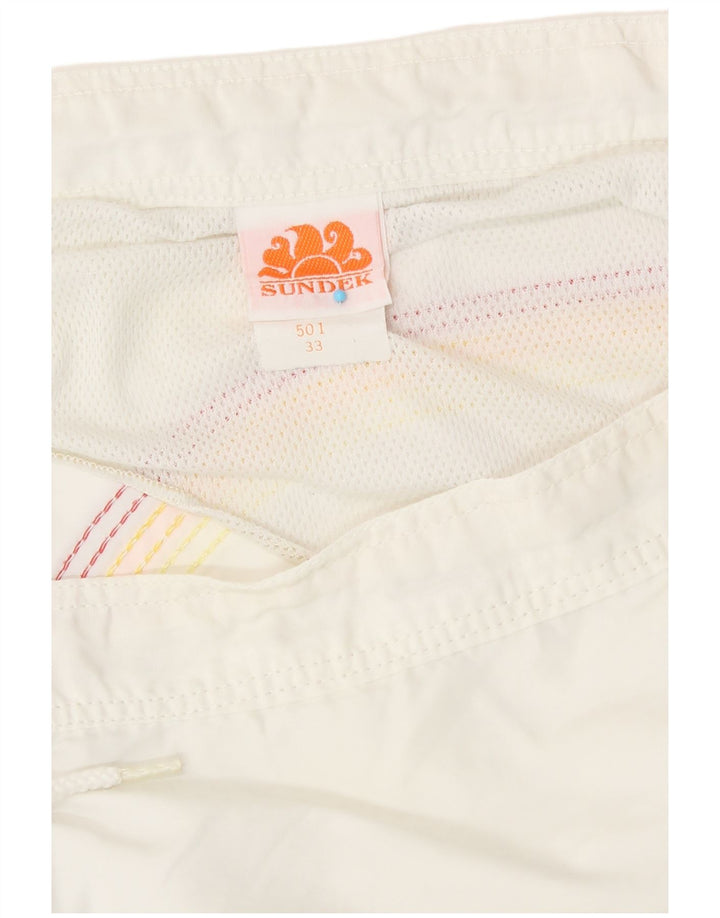 Sundek Мужские шорты для плавания, средний белый нейлон