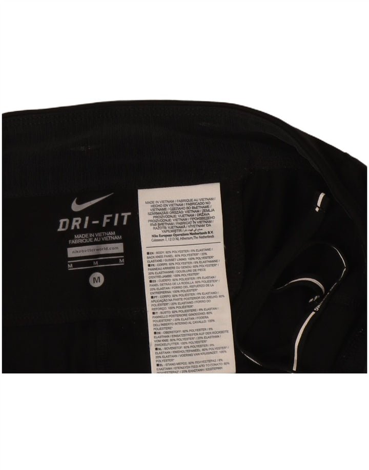 Женские леггинсы-капри NIKE Dri Fit UK 12, средний черный полиэстер