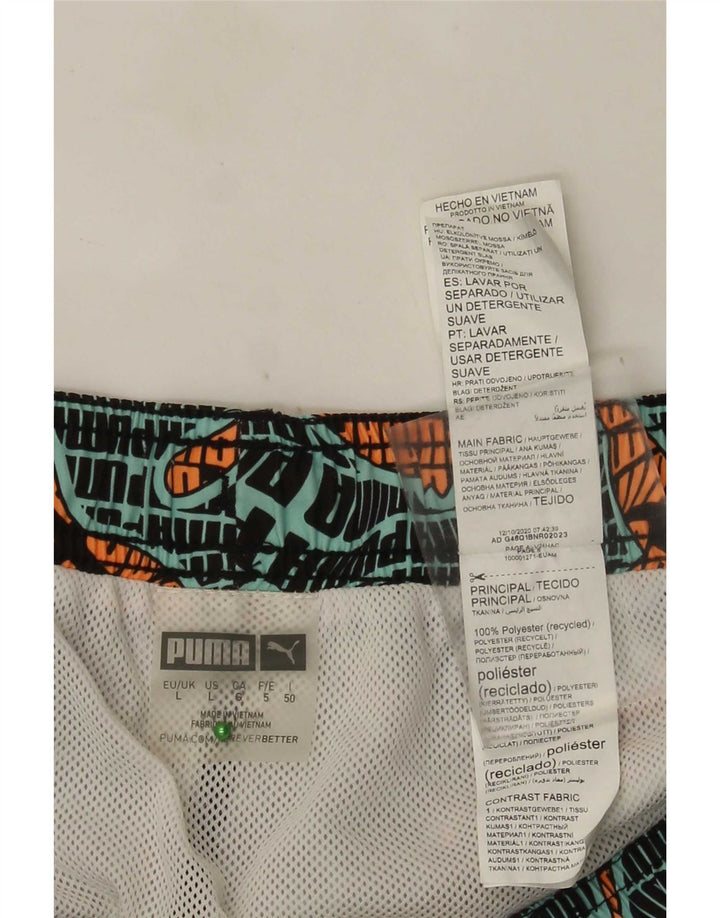 Мужские шорты для плавания Puma с рисунком, большие разноцветные, полиэстер
