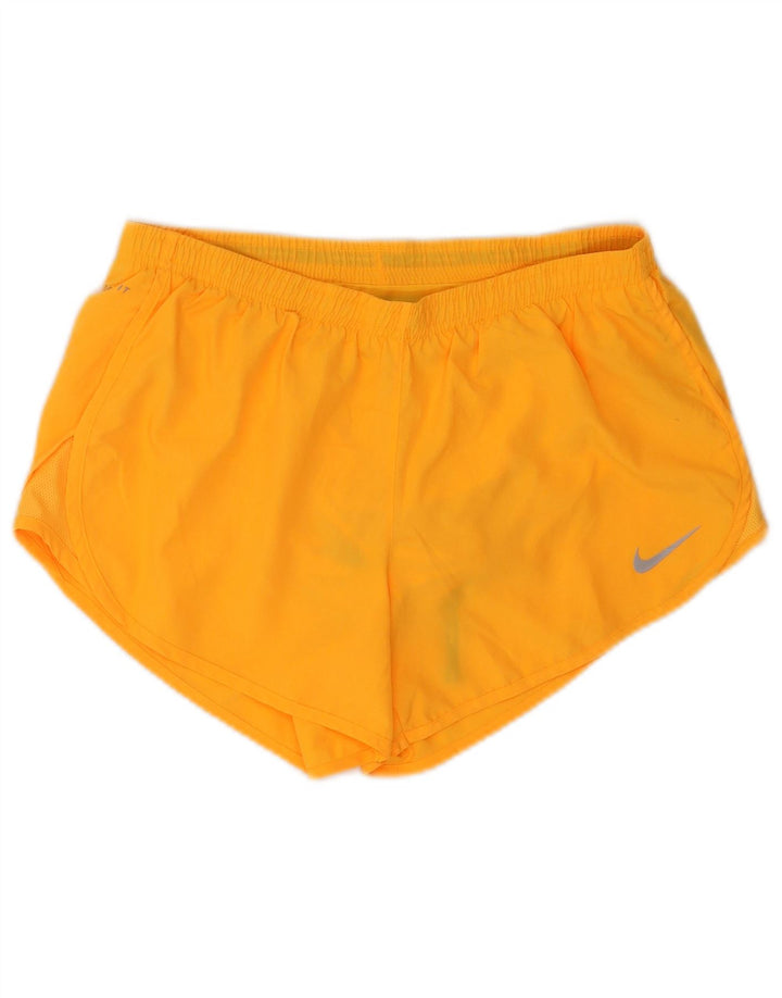 Женские спортивные шорты Nike Dri Fit UK 14, средний оранжевый полиэстер