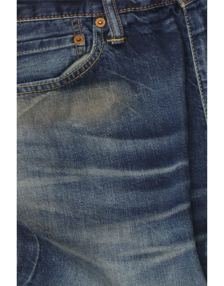 Мужские прямые джинсы Levi's 504 W31 L34 синие, хлопок