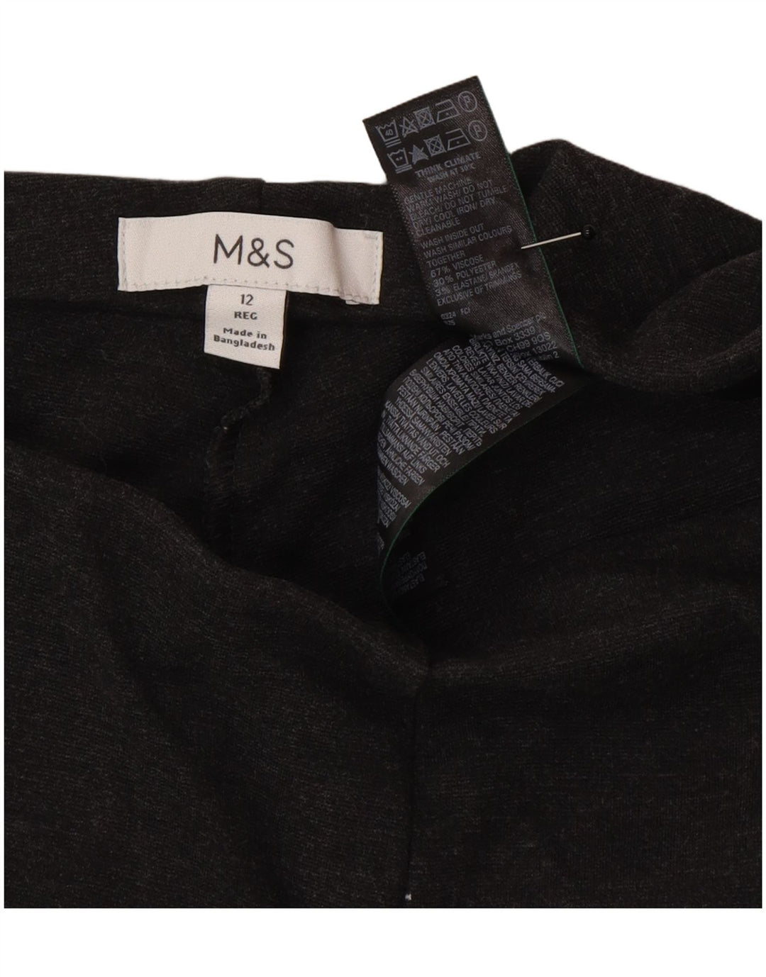 Женские леггинсы Marks & Spencer UK 12, вискоза среднего серого цвета