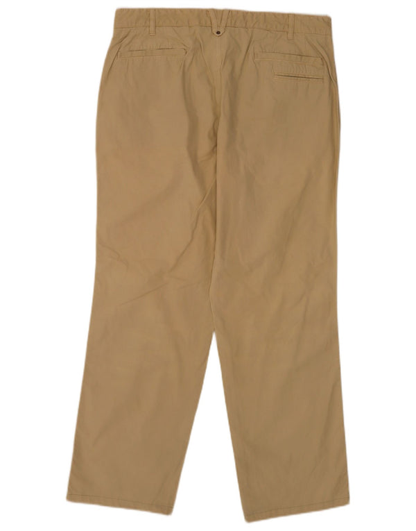 Мужские прямые брюки чинос Massimo Dutti EU 44, большие W34 L28, бежевый хлопок