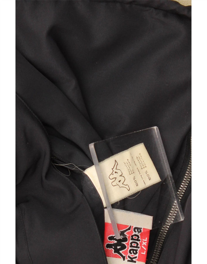 Мужская двусторонняя куртка KAPPA UK 40, большая, темно-синяя, полиэстер