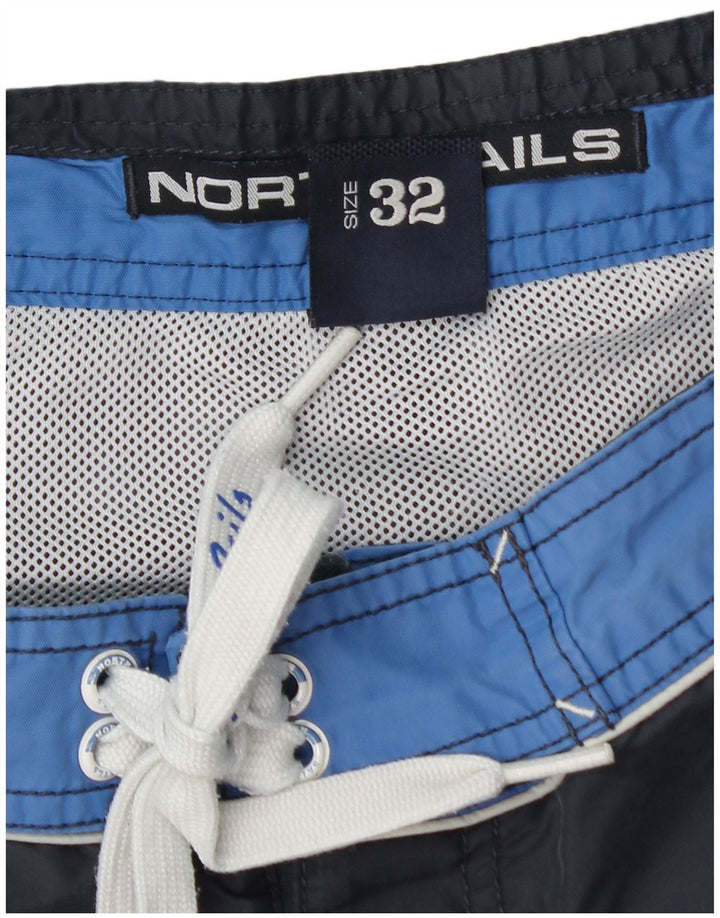 Мужские шорты для плавания North Sails, синие, полиамид с цветными блоками