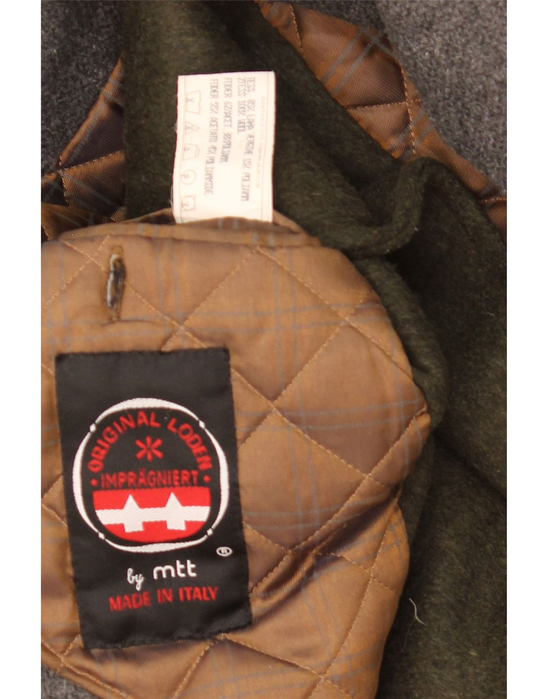 Винтажное мужское пальто UK 42 XL из шерсти цвета хаки
