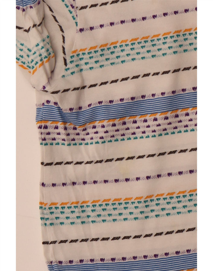 Мужская футболка Patagonia Top Medium Off White Striped Cotton