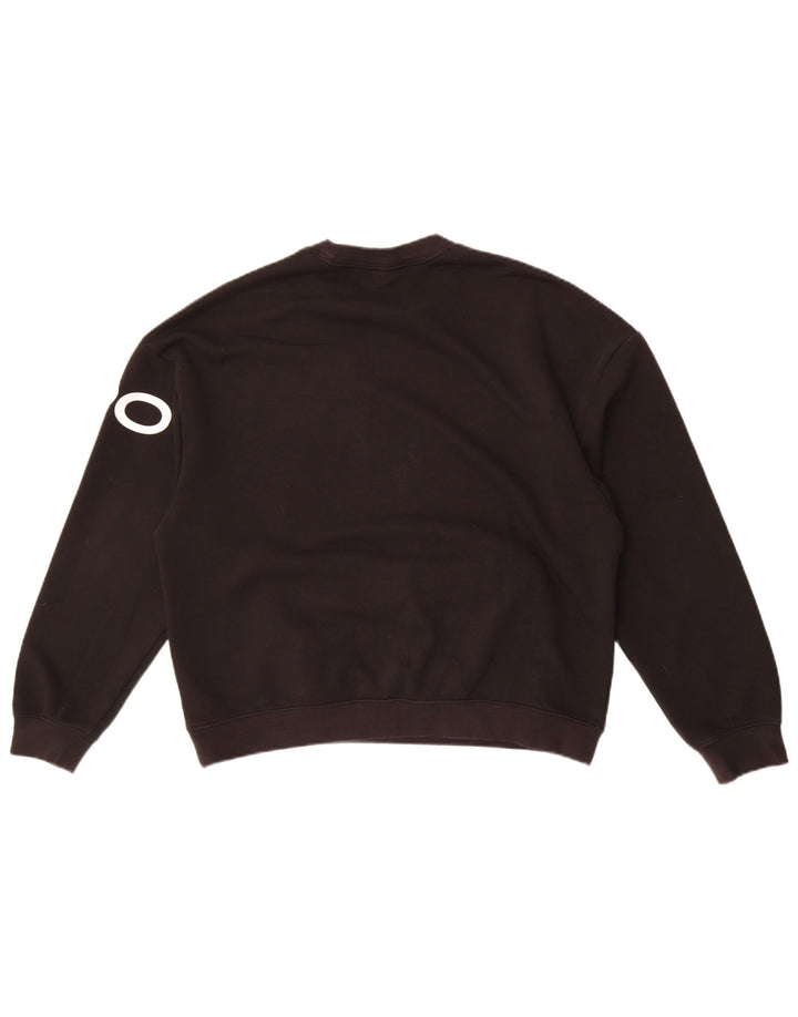 Женский джемпер большого размера с рисунком Nike UK 10, маленький черный хлопковый