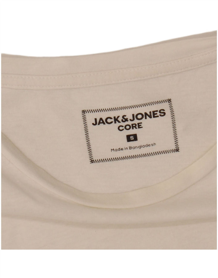 Мужская футболка с рисунком JACK & JONES Core, маленькая белая
