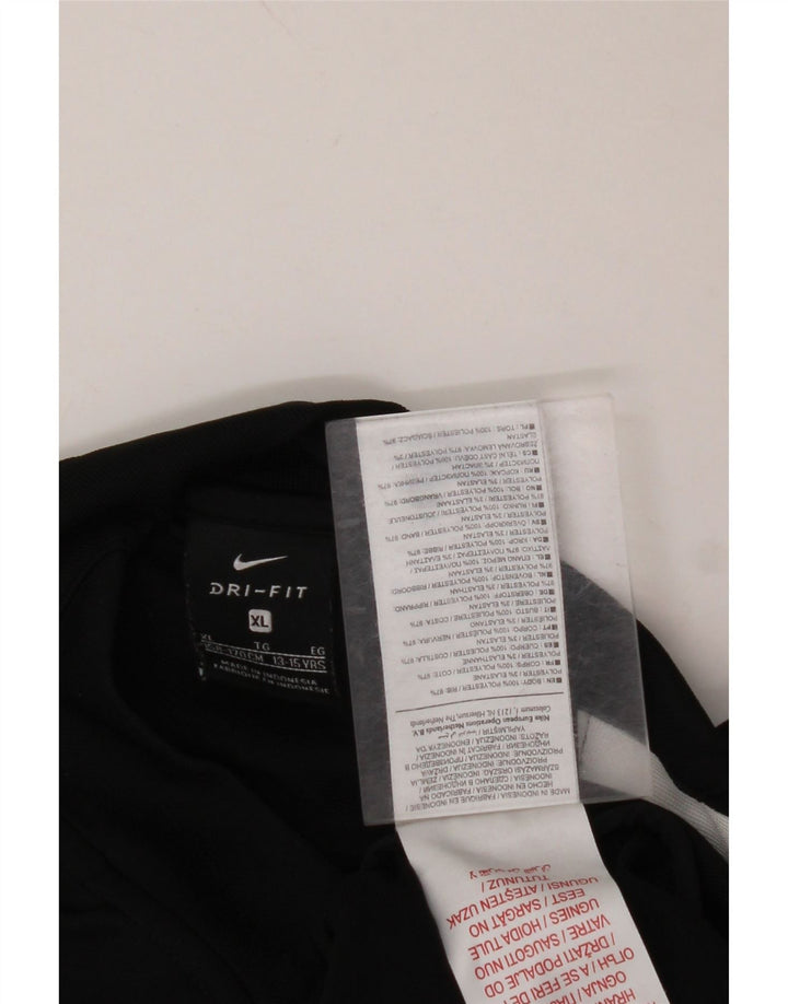 Спортивный костюм NIKE для мальчиков Dri Fit, верхняя куртка, 13–14 лет, размер XL, черный с цветными блоками