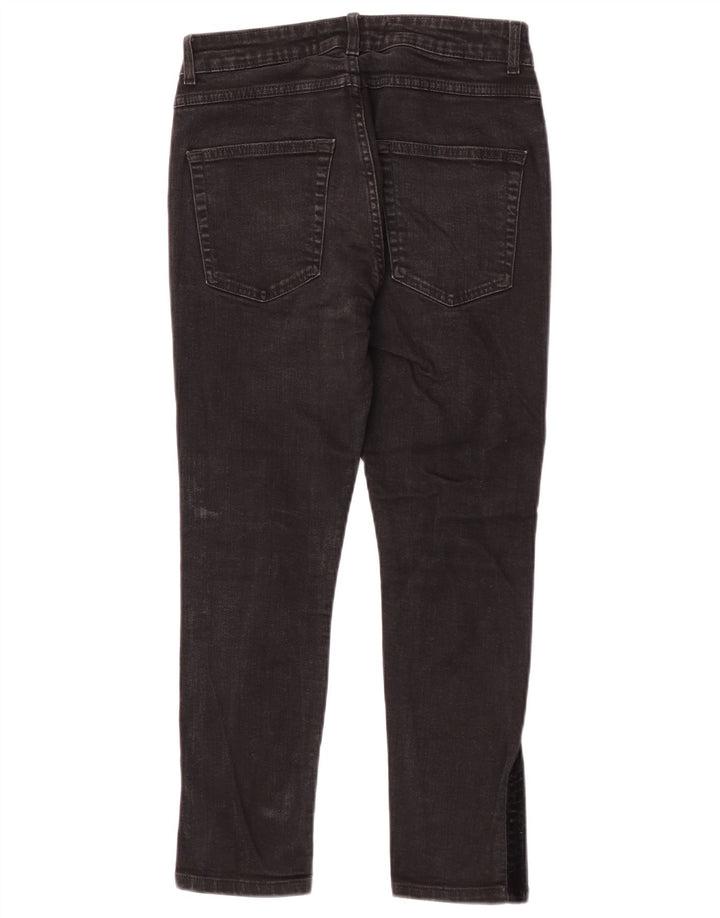 Мужские укороченные джинсы Zara EU 38 Small W30 L24, черные цветные блоки