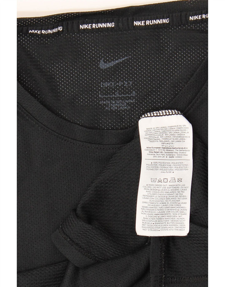 Мужская футболка для бега Nike Dri Fit, большой черный полиэстер