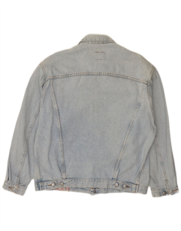 Мужская джинсовая куртка RIFLE UK 40, большая синяя хлопковая ткань