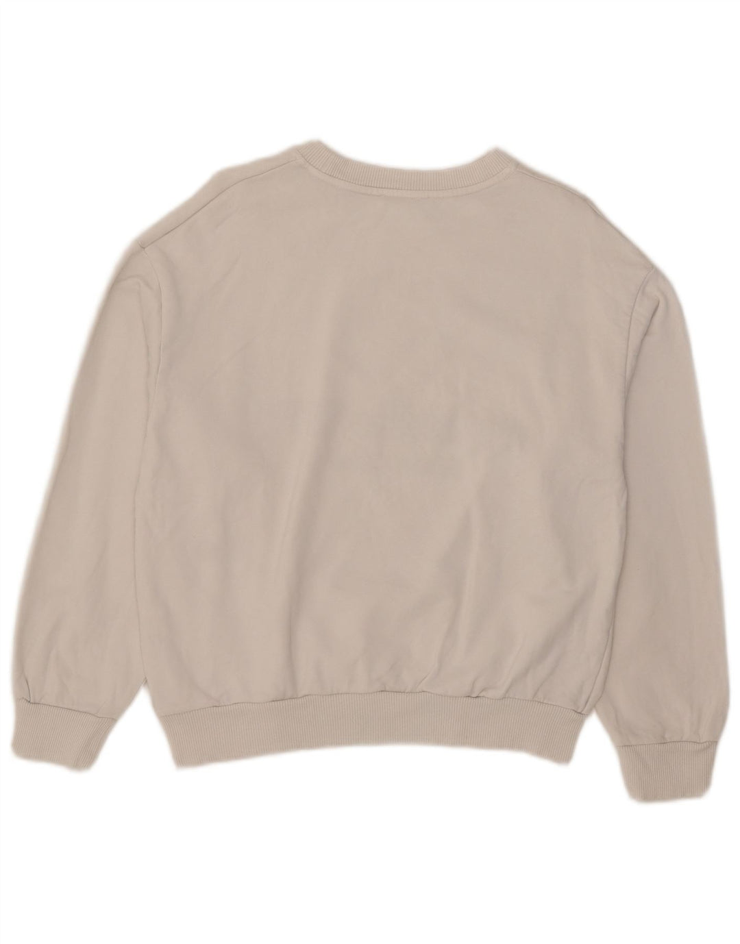 Женский джемпер оверсайз с рисунком Zara UK 10, маленький белый хлопок