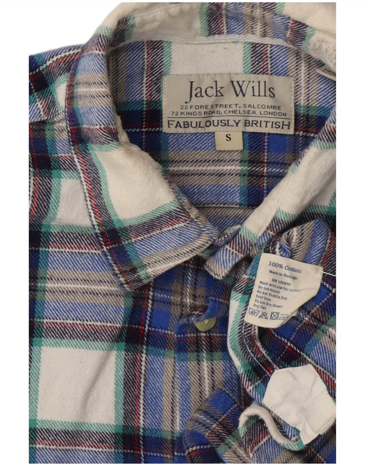 Мужская фланелевая рубашка Jack Wills, маленькая, темно-синяя, хлопковая в клетку