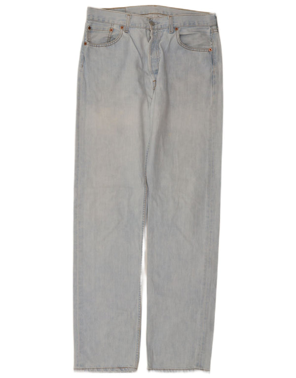 Мужские прямые джинсы LEVI'S 501 W34 L36 синие, хлопок