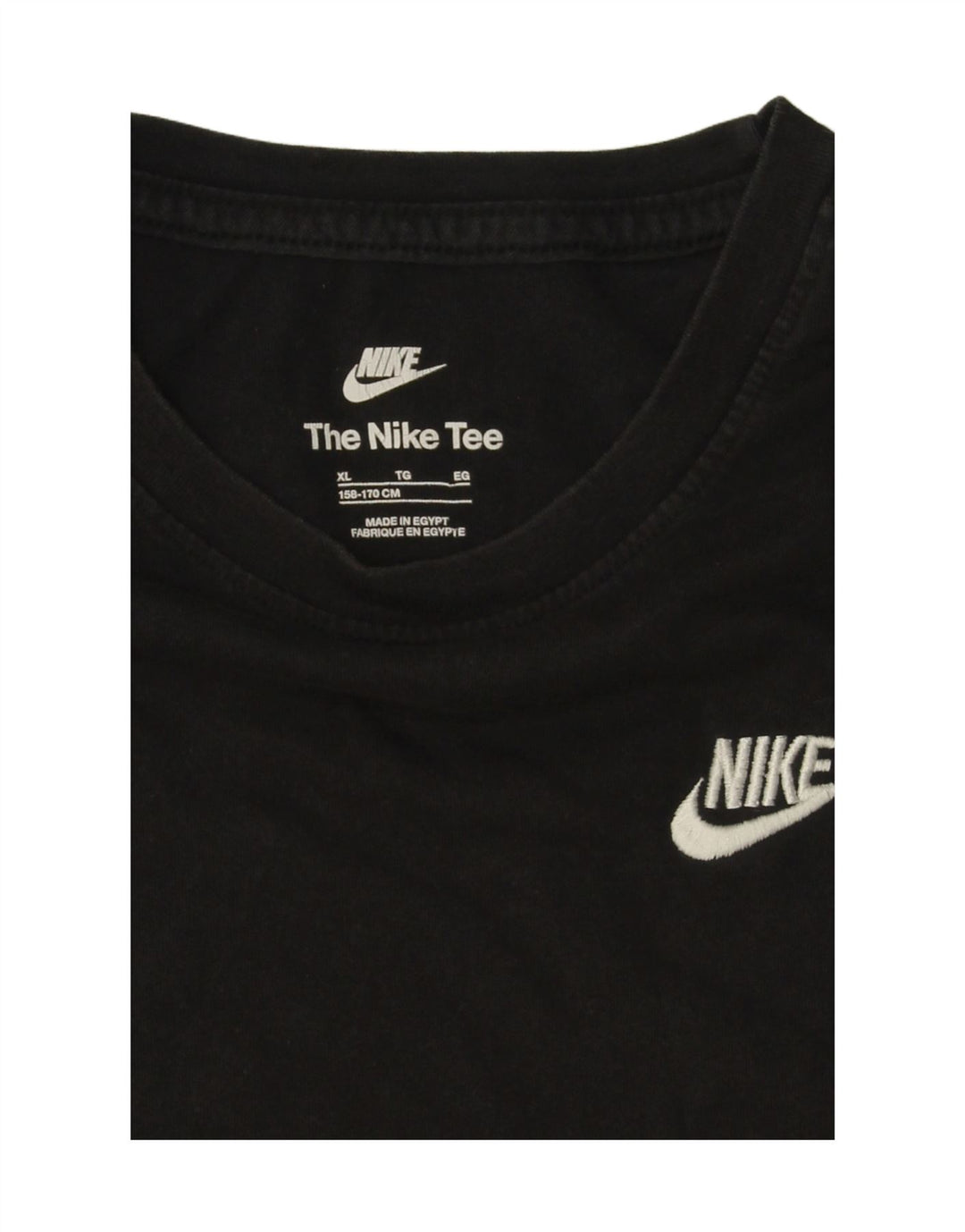 Футболка Nike для мальчиков, топ 13–14 лет, XL, черная