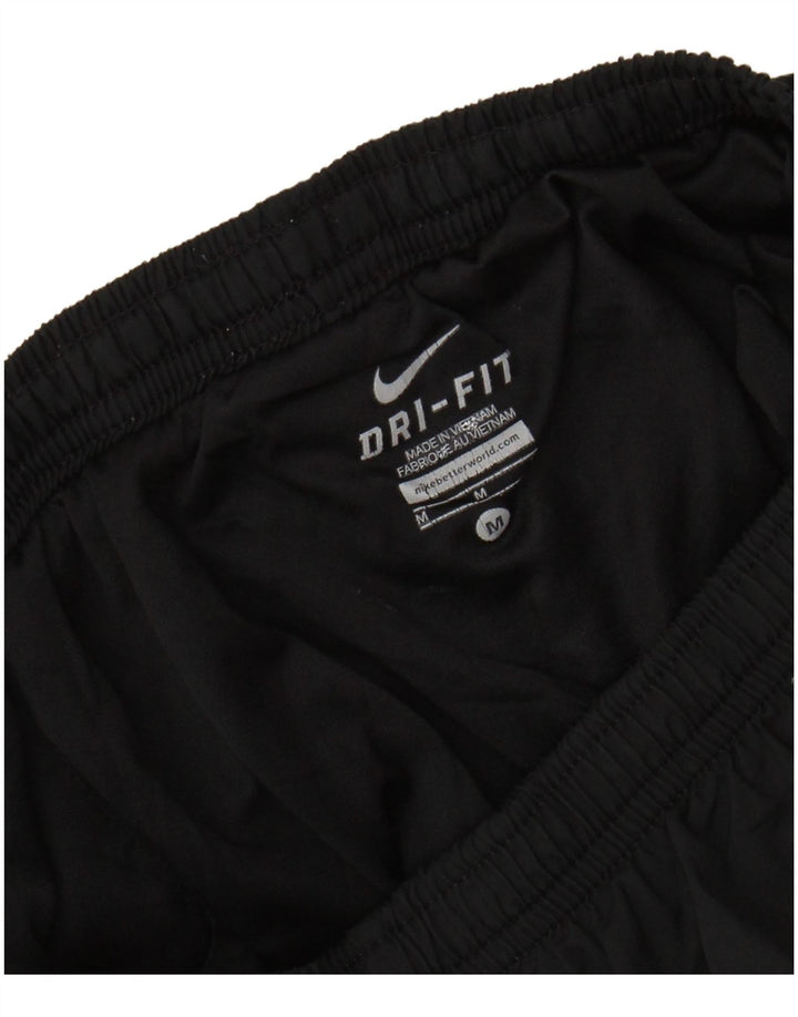 Мужские спортивные шорты Nike Dri Fit среднего размера, черные с цветными блоками