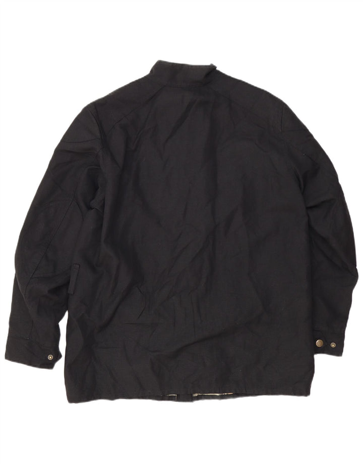 Мужская куртка BELSTAFF UK 38, средний черный хлопок