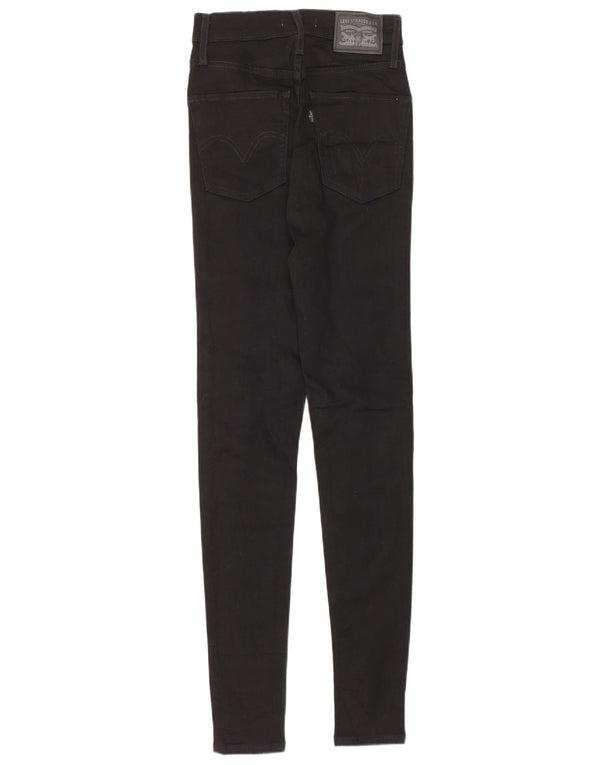 Женские джинсы суперскинни Levi's Mile High W25 L32, черный хлопок