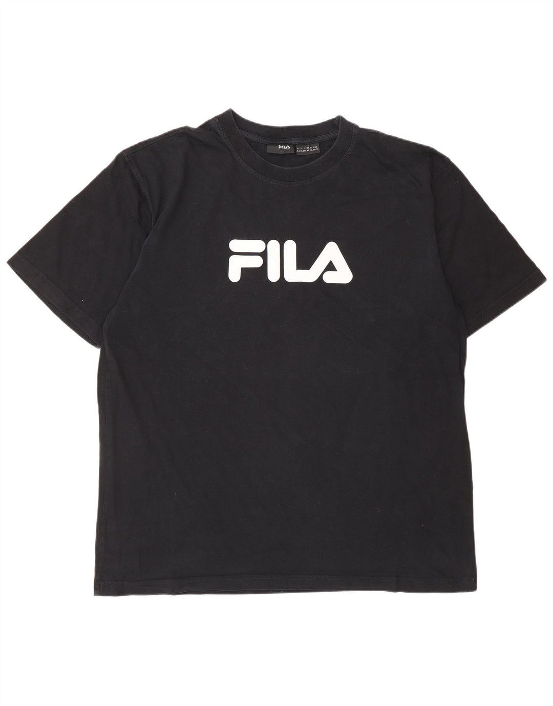 Мужская футболка с рисунком FILA Top XL, черный хлопок