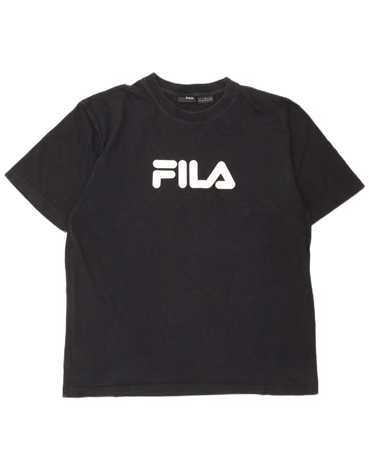 Мужская футболка с рисунком FILA Top XL, черный хлопок
