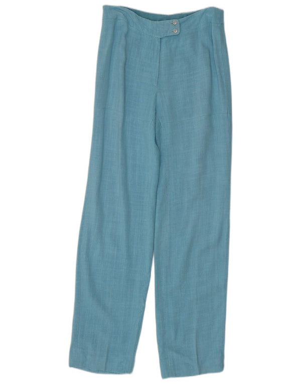 Винтажные женские повседневные брюки свободного кроя W28 L31 синие