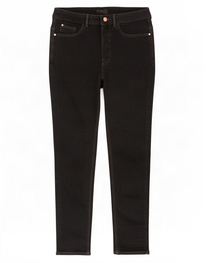 Женские джинсы Marks & Spencer Magic Slim UK 12, средние W28 L28, черный хлопок