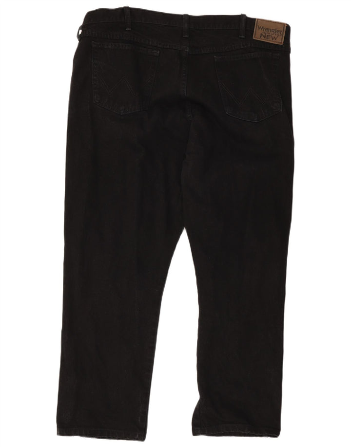 Мужские прямые джинсы Wrangler W44 L30, черный хлопок