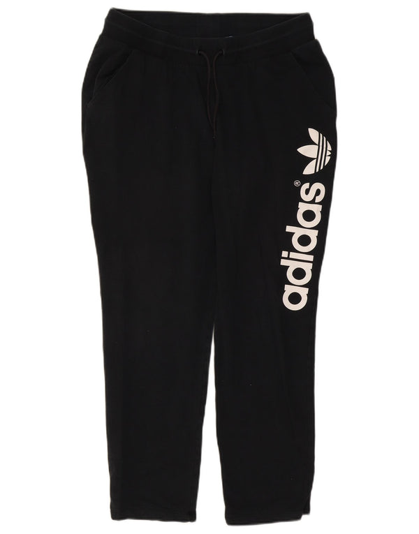 Женские спортивные брюки Adidas с графическим рисунком UK 18 XL, черный хлопок