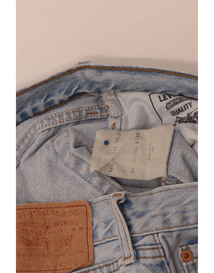 Мужские прямые джинсы Levi's 517 W34 L32 синие, хлопок