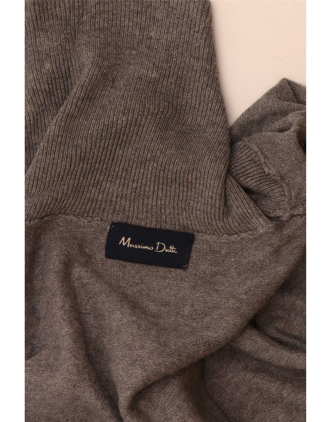 Мужской джемпер с высоким воротником Massimo Dutti, средний серый