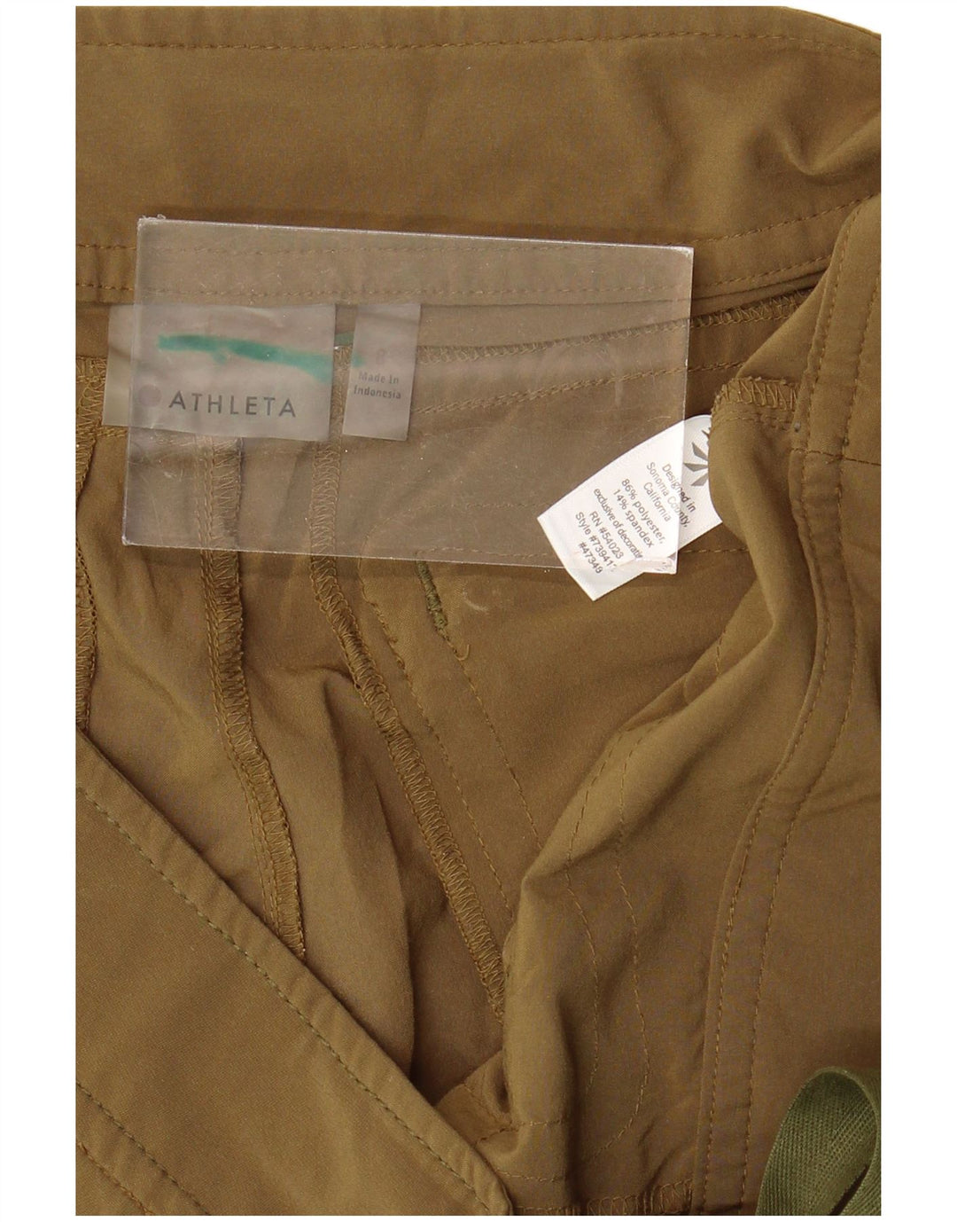 Женские шорты-карго ATHLETA US 8 Medium W34 Хаки, полиэстер