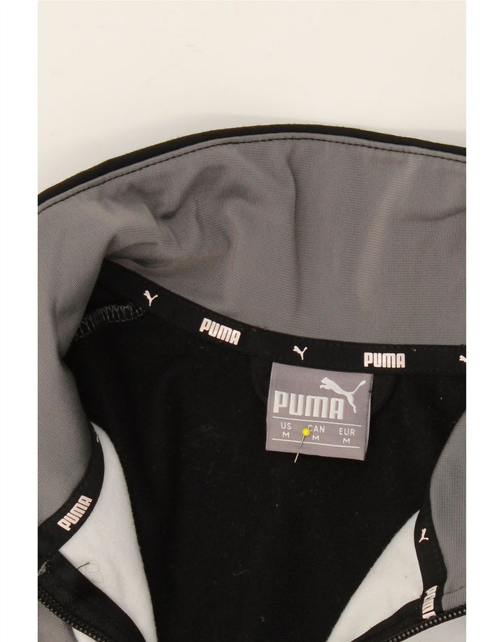 PUMA Mens Tracksuit Top Jacket Medium Grey Colourblock Polyester Vintage Puma and Second-Hand Puma from Messina Hembry 