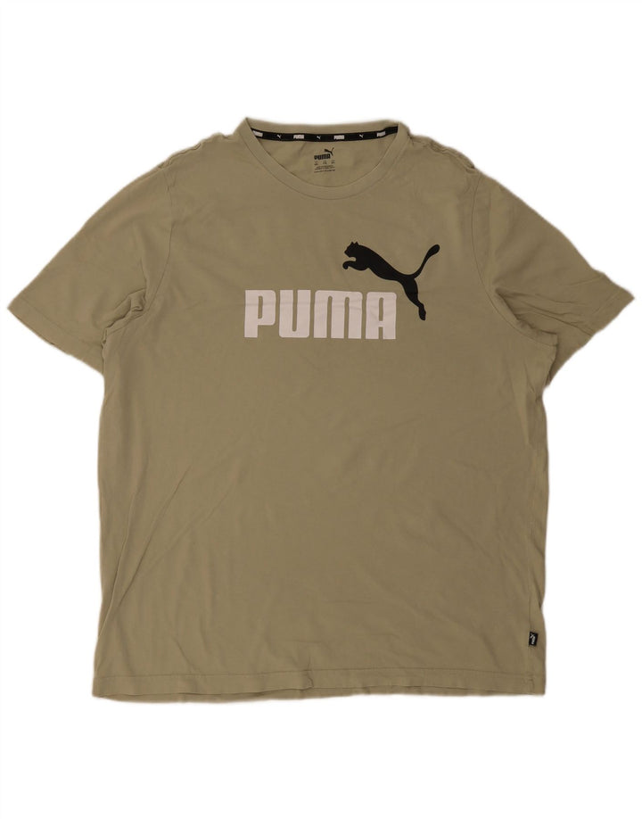 Мужская футболка с рисунком Puma 2XL, хаки