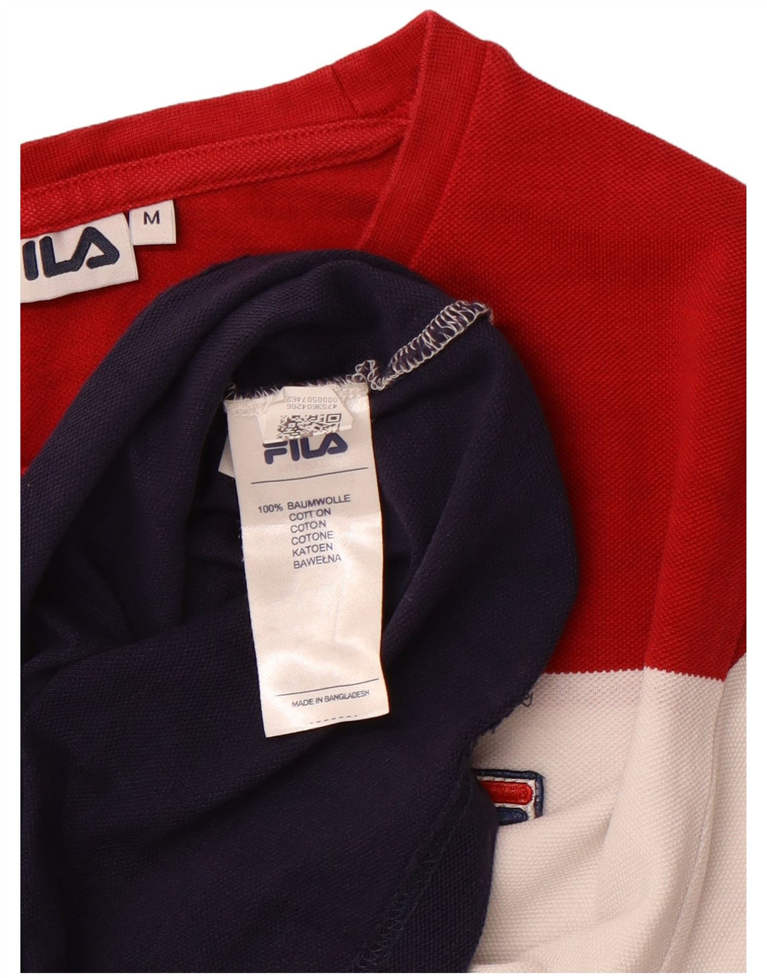 Женская футболка FILA Top UK 14, средний размер, разноцветный хлопок с цветными блоками