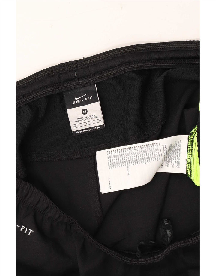 Мужские спортивные шорты Nike Dri Fit среднего размера, полиэстер с цветными блоками, средний черный