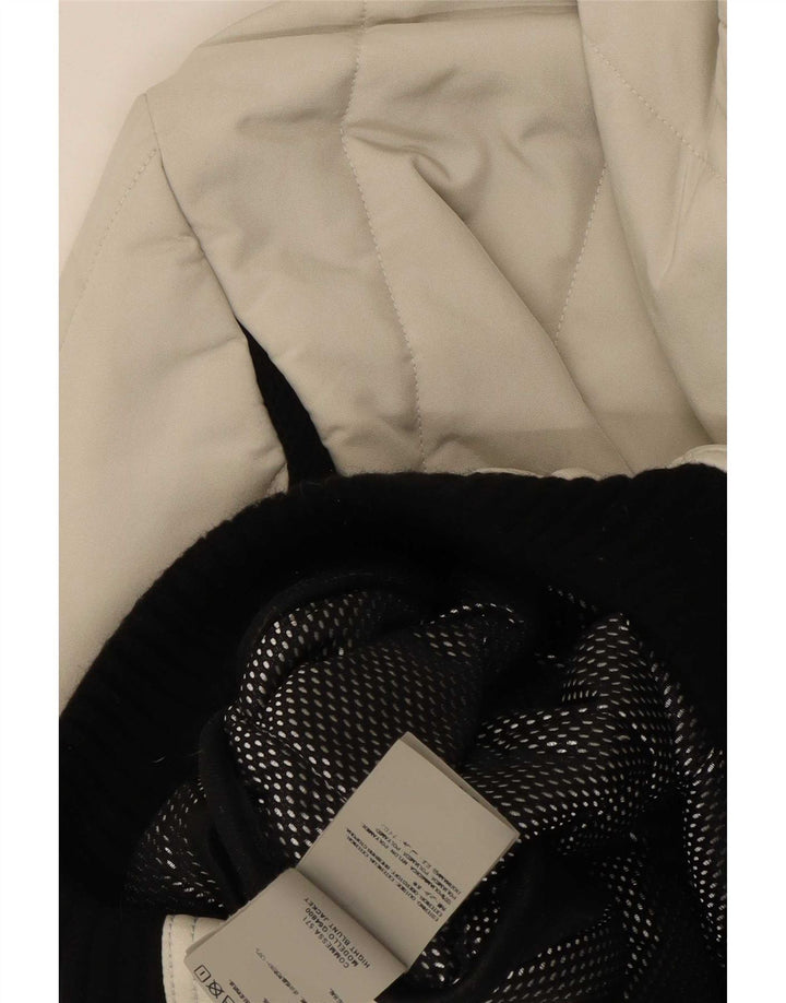 Refrigiwear Женская утепленная куртка с капюшоном UK 14, средний белый цвет с цветными блоками