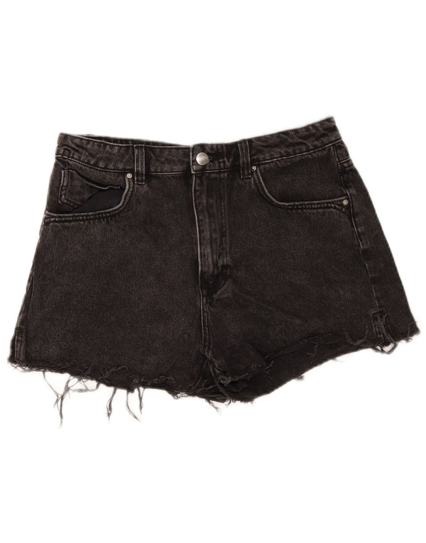 Женские джинсовые шорты Zara EU 40 Medium W30, черный хлопок