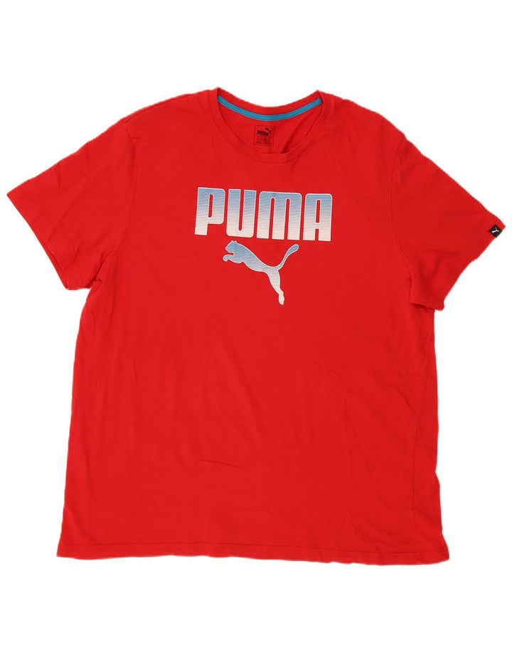 Мужская футболка с рисунком Puma 2XL красная