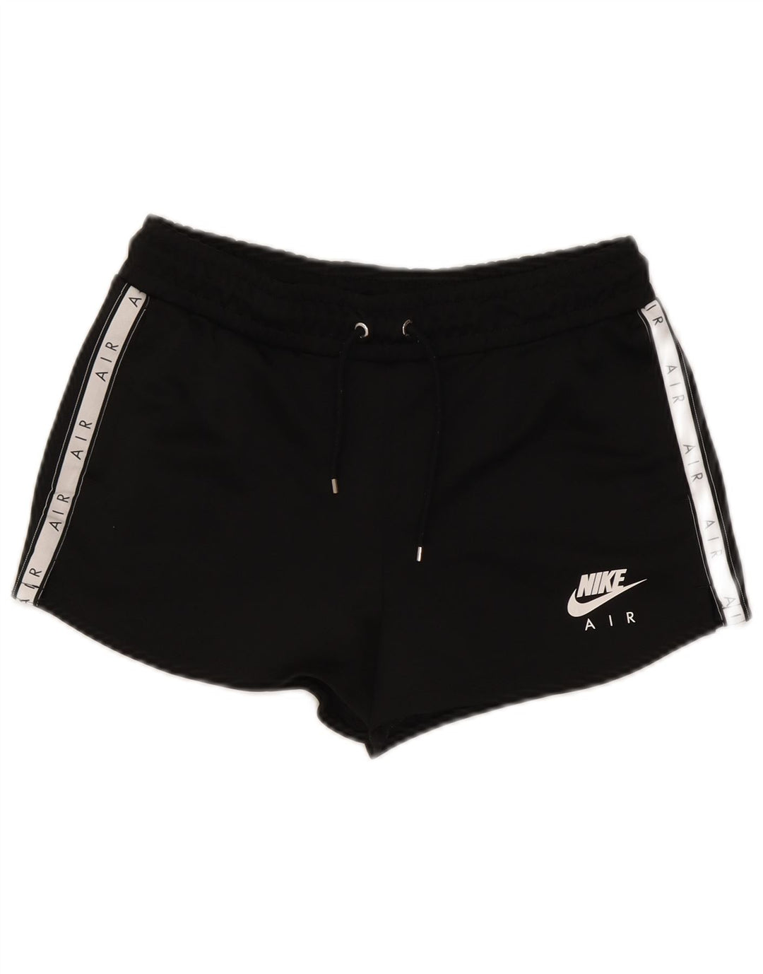 NIKE Womens Graphic Sport Shorts UK 10 Small  Black Polyester