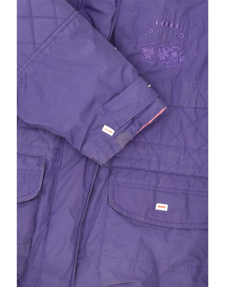 DIADORA Womens Windbreaker Jacket UK 10 Small Purple Polyester | Vintage Diadora | Thrift | Second-Hand Diadora | Used Clothing | Messina Hembry 