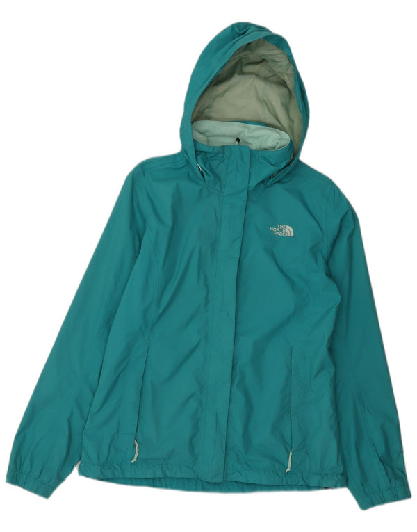 Женская дождевик с капюшоном The North Face Hyvent UK 14, нейлон среднего синего цвета