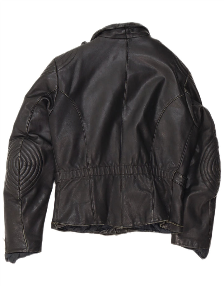 Винтажная женская кожаная косуха IT 44 Medium Black Leather