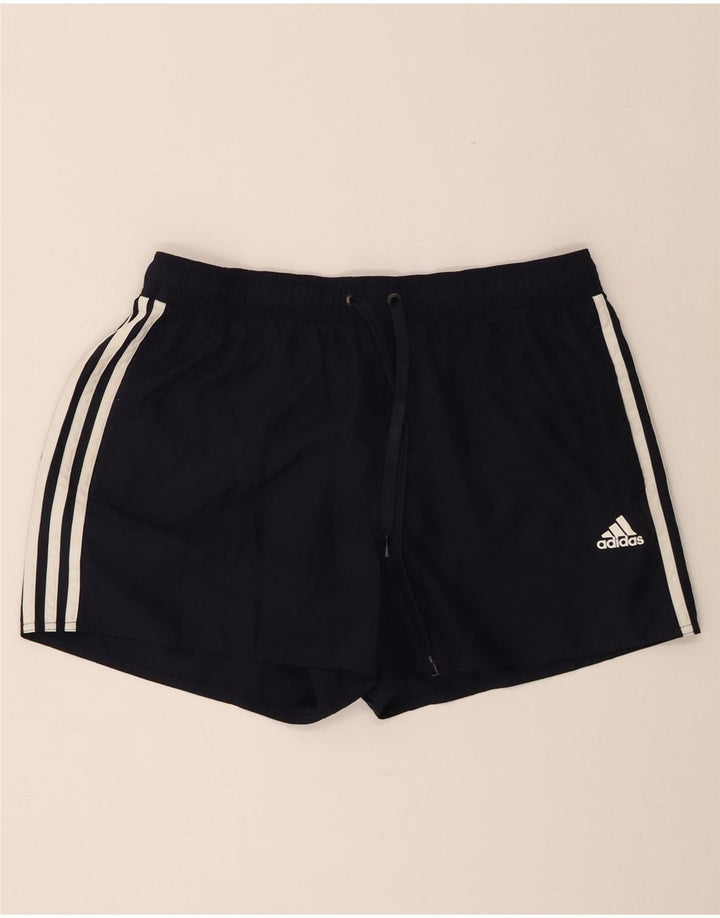 Мужские спортивные шорты Adidas, большие темно-синие, полиэстер